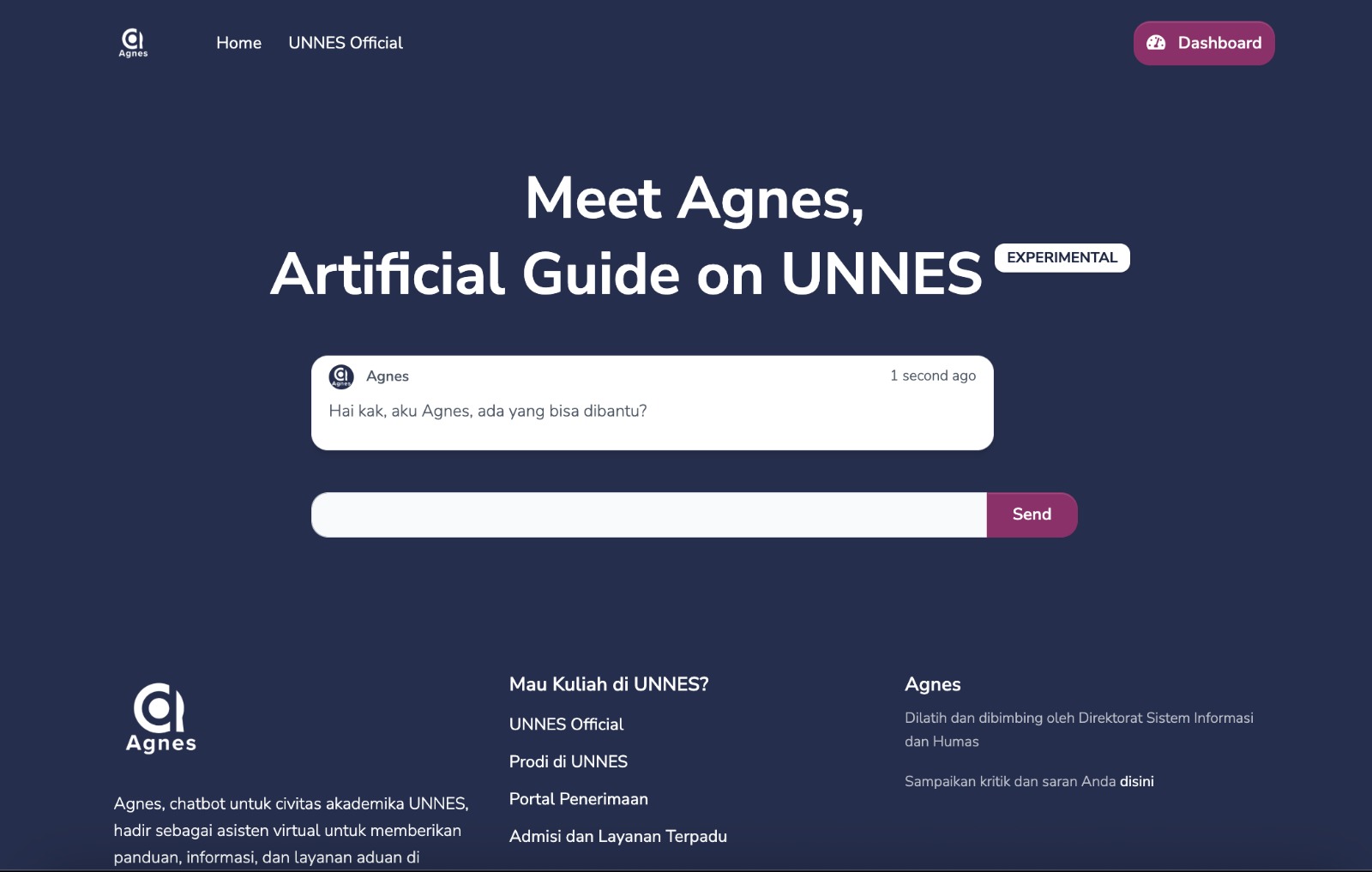 Agnes AI UNNES: Chatbot Pintar untuk Permudah Layanan Mahasiswa, Namun Masih Sedikit Dikenal
