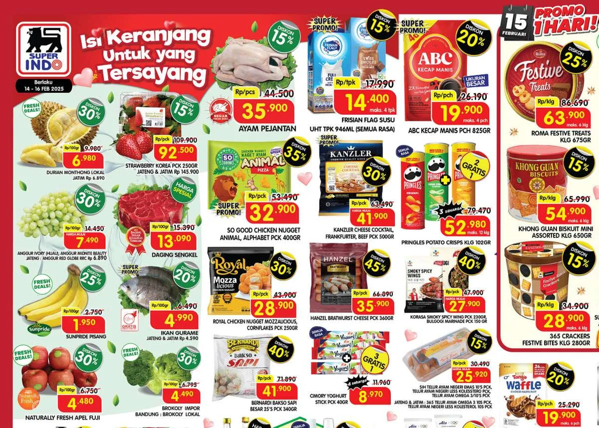 Katalog Lengkap Promo Superindo 16-19 Februari 2026: Diskon Sembako dan Produk Segar