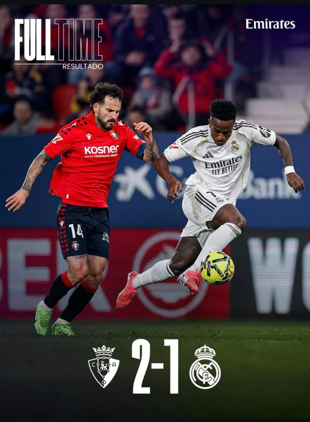 Hasil Liga Spanyol: Real Madrid Tumbang di Markas Osasuna