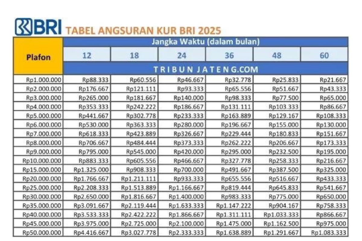 Rincian Cicilan dan Syarat KUR BRI 2026 Terbaru buat Tambahan Modal