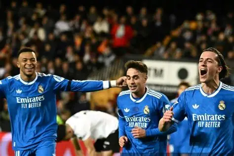 Real Madrid Bungkam Valencia 2-0: Tempel Ketat Barcelona di Puncak Klasemen